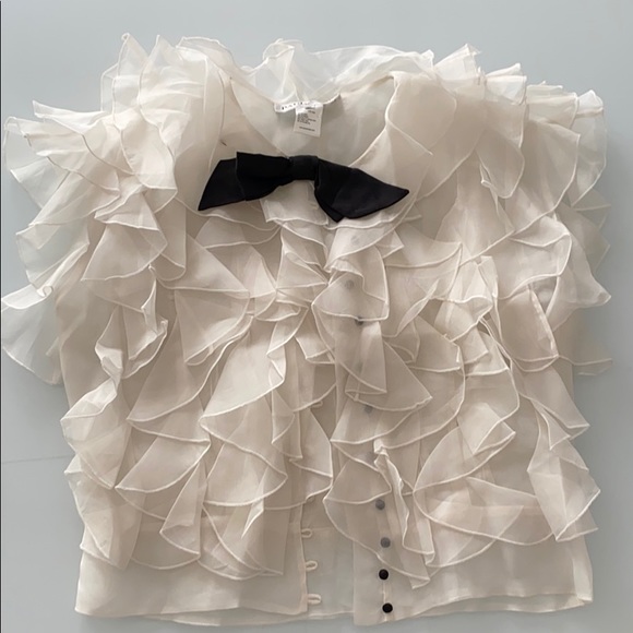 Paul & Joe Tops - Paul & Joe ruffled silk blouse
